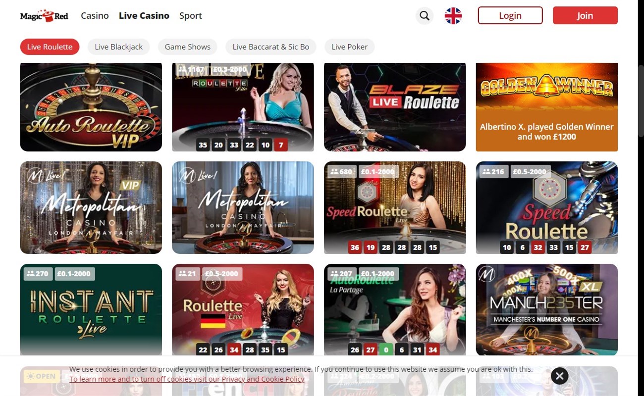 Magic Red Casino - Get up to 50 spins