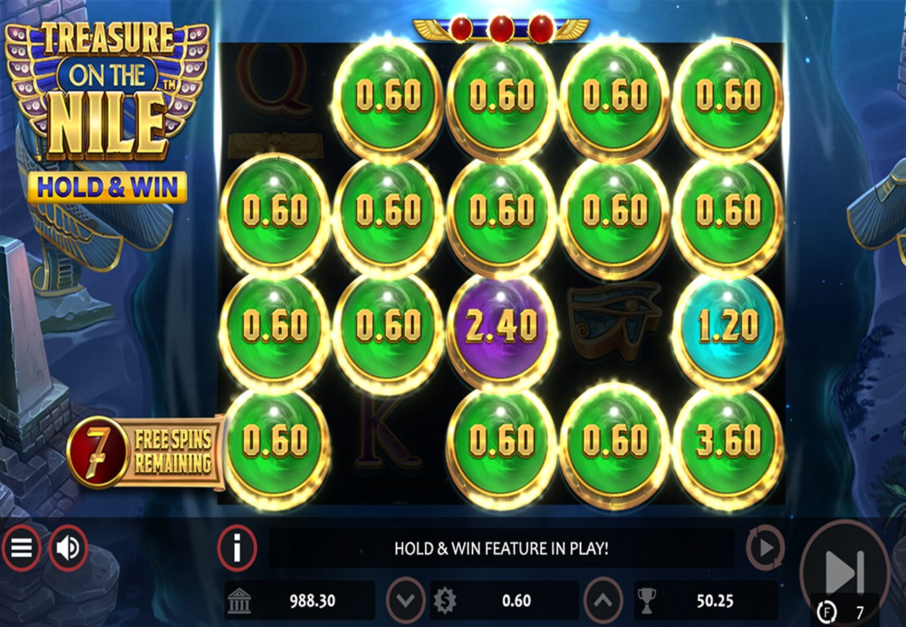 Nucleus gaming - Treasure On The Nile Slot game review