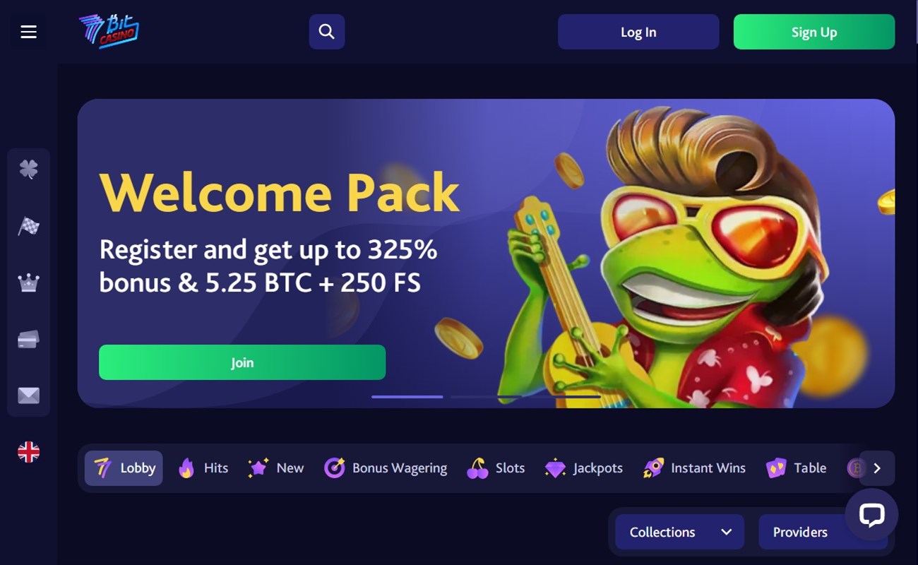 1. 7Bit - Best Online Crypto Casino USA with BTC