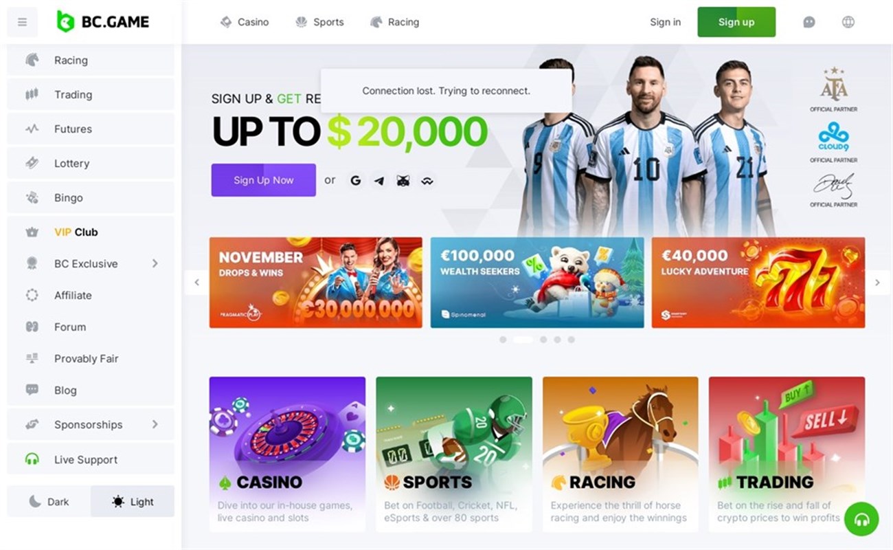 BC.Game's High RTP Titles and Crypto Versatility