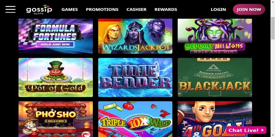 Gossip Slots Casino Games