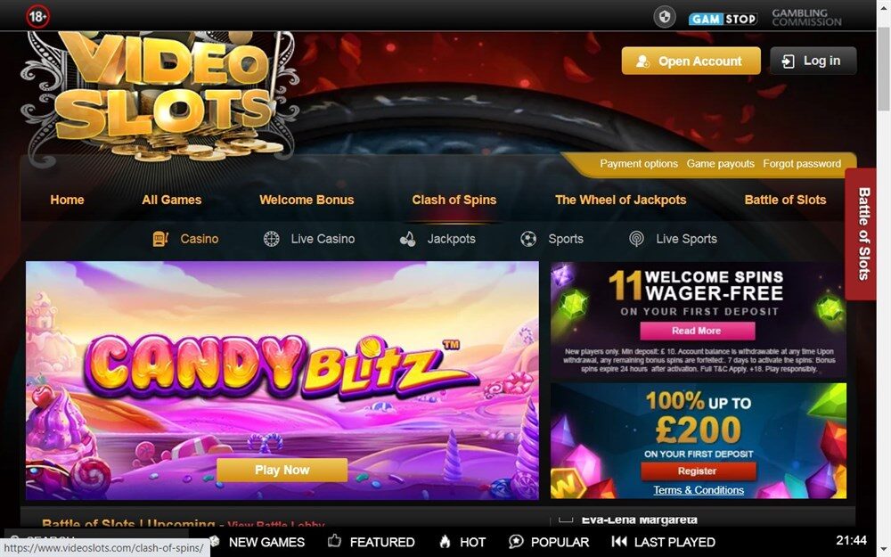 Videoslots Casino Review