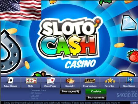 Sloto’Cash Casino / $7777 Bonus + 300 Free Spins On Top!