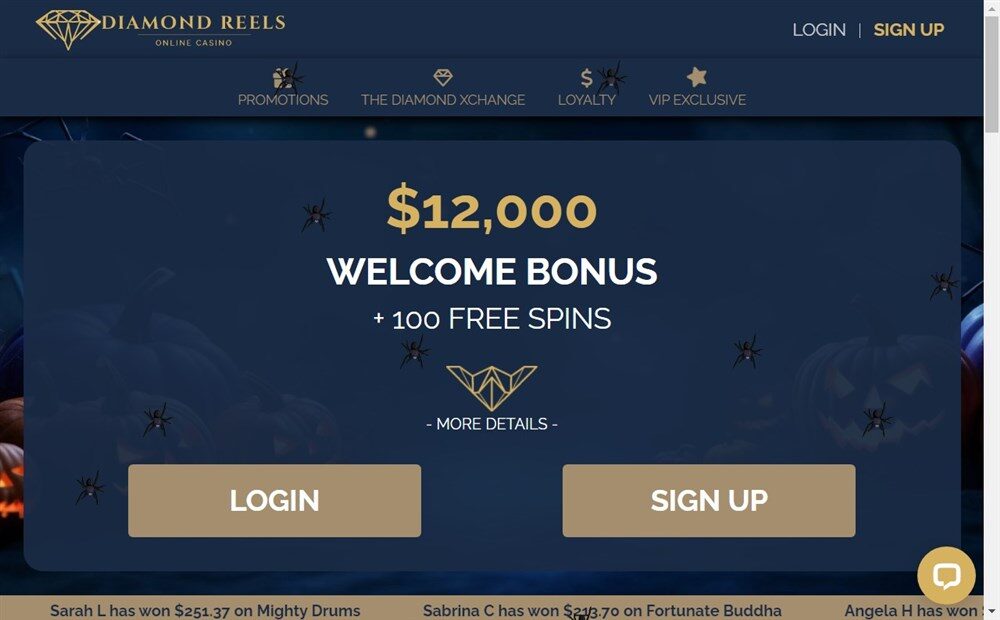 Diamond Reels Casino Bonus