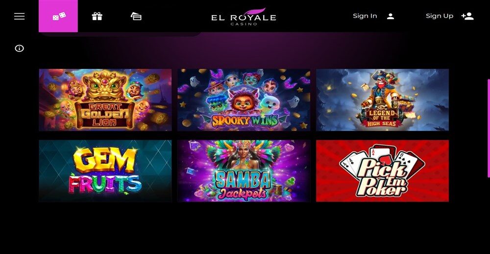 El Royale Casino Games
