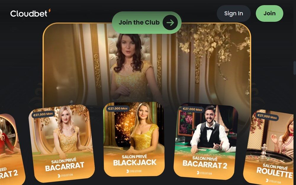 Cloudbet Live Casino