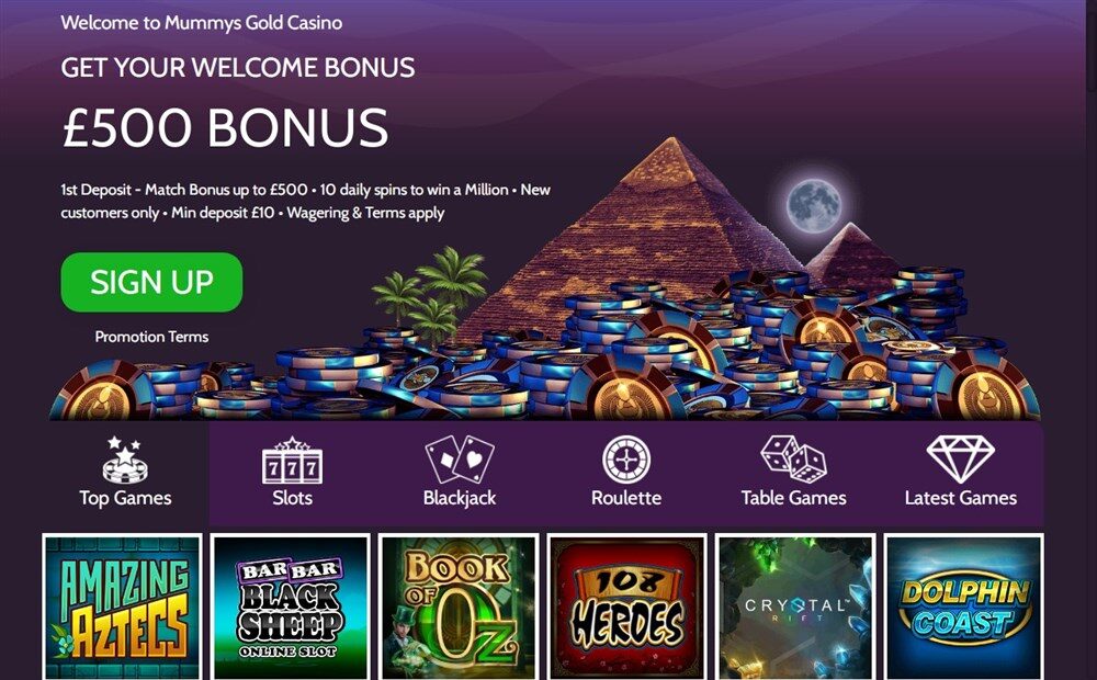 Mummy's Gold Casino Review