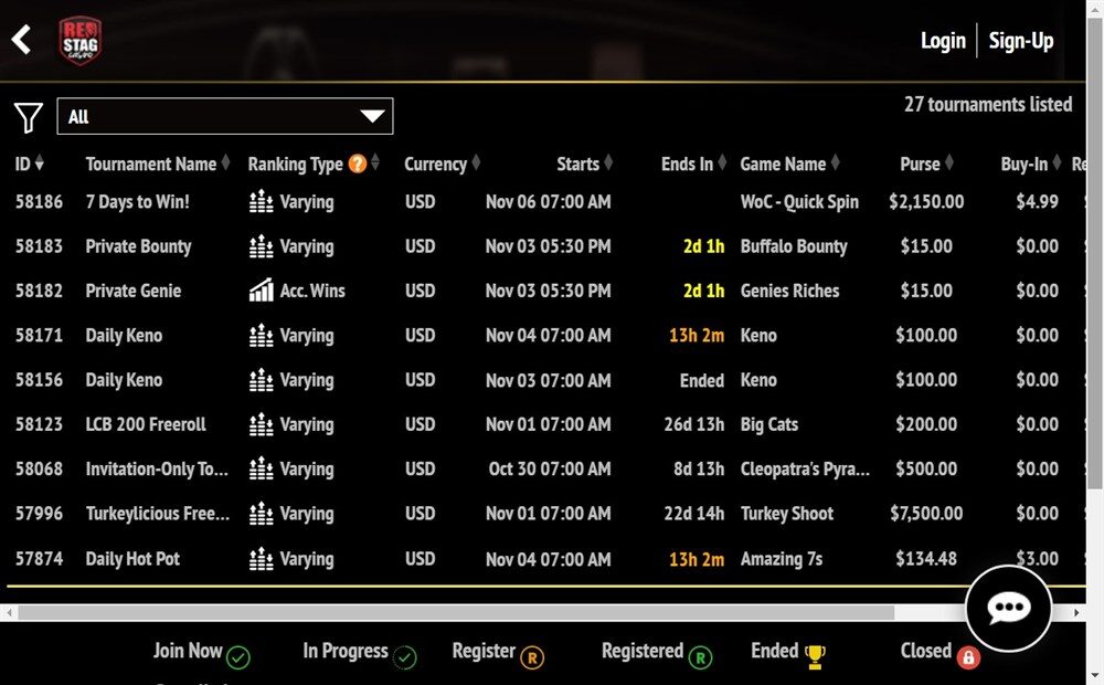 Red Stag Casino Tournament