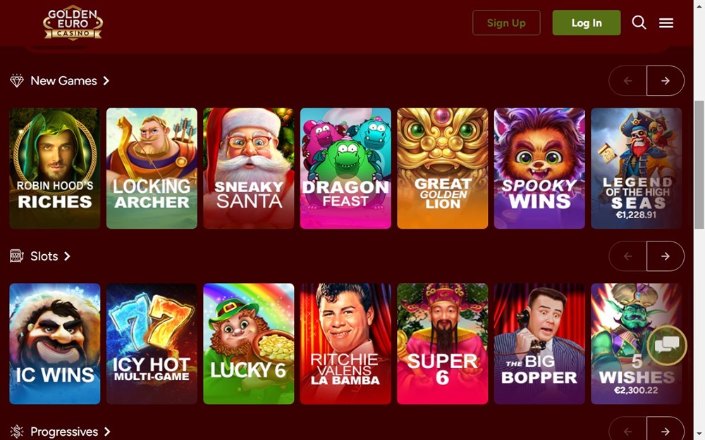 Golden Euro Casino Games