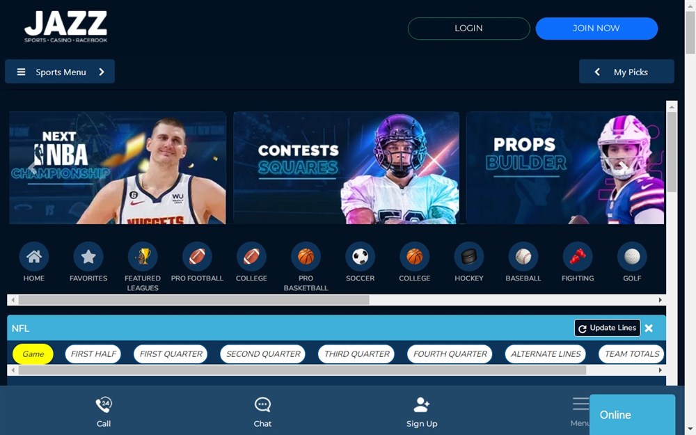 JazzSports Sports Betting