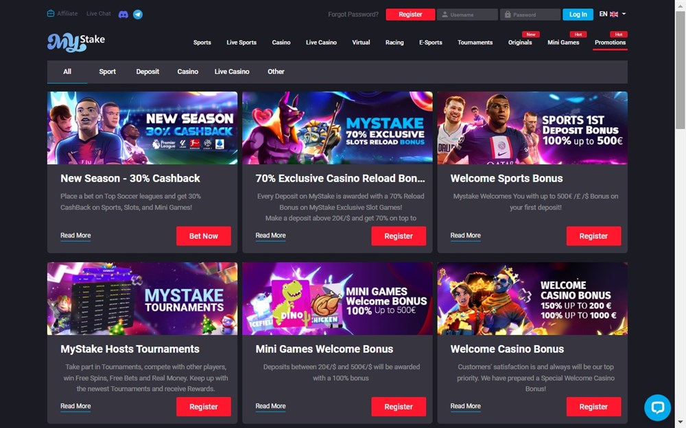 MyStake Casino Promotions