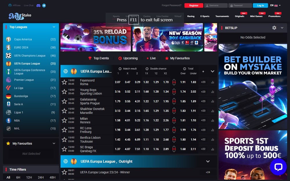 MyStake Casino Sports Betting