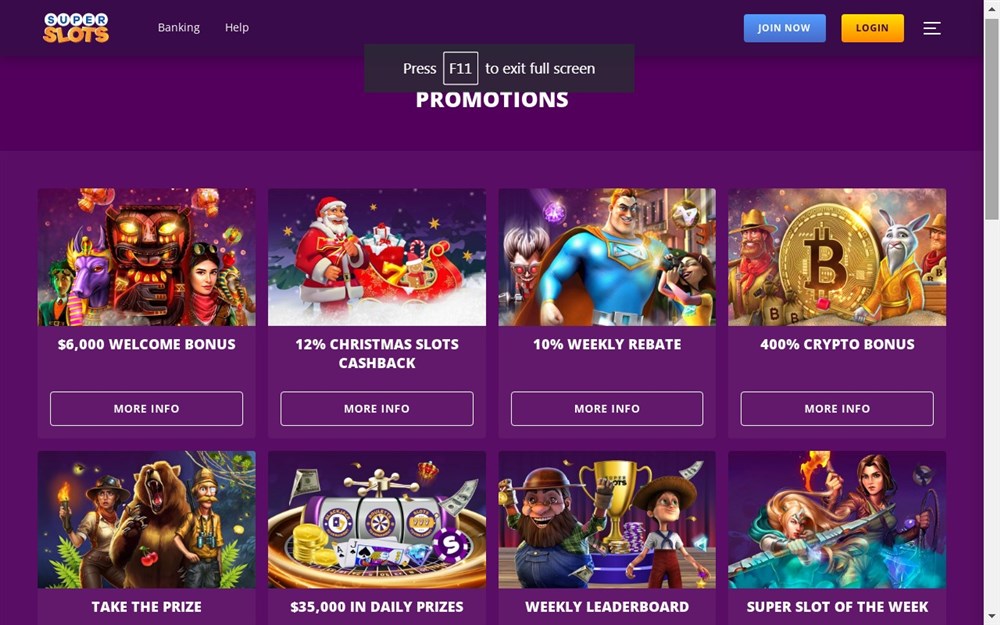 Super Slots Casino Review