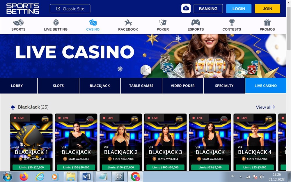 SportsBetting.ag Casino Review