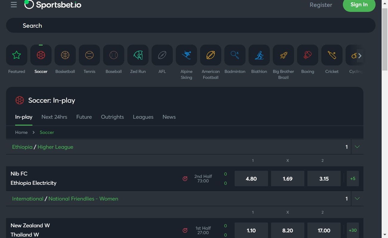Sportsbet.io Sportsbook
