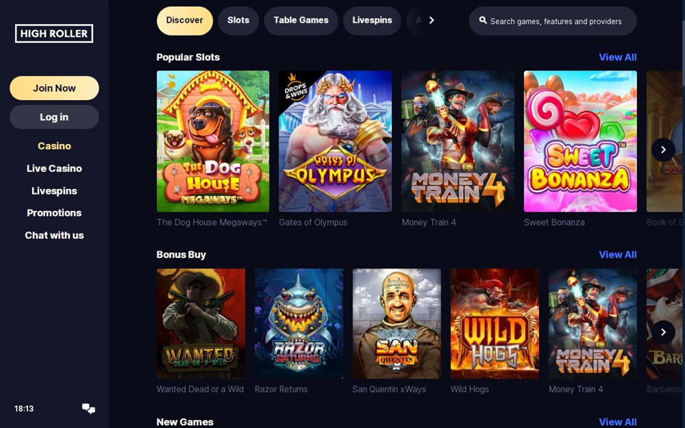 Highroller Casino Games
