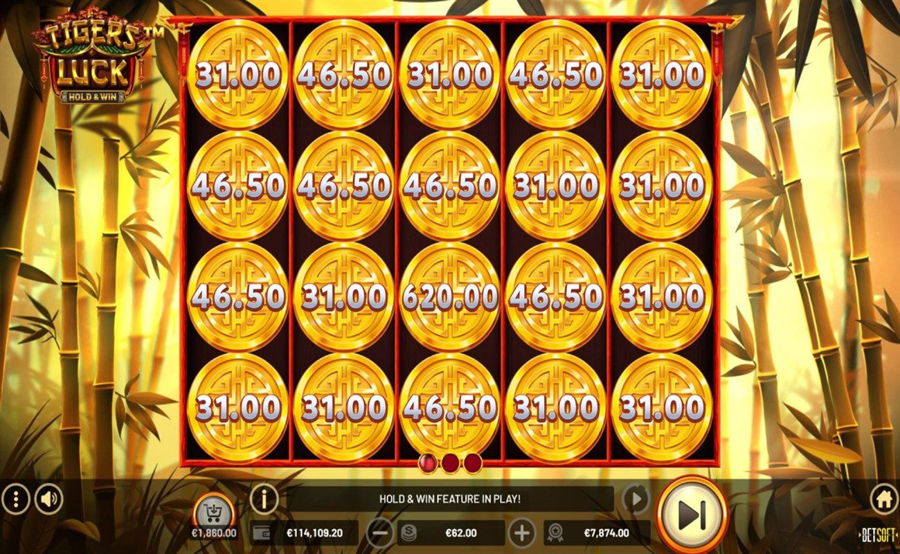 Betsoft / Tiger’s Luck – Hold & Win Slot Review