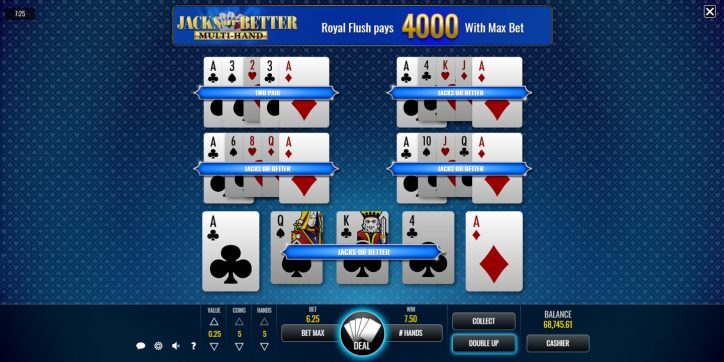 Jacks or Better (Multi-Hand) Video Poker Review