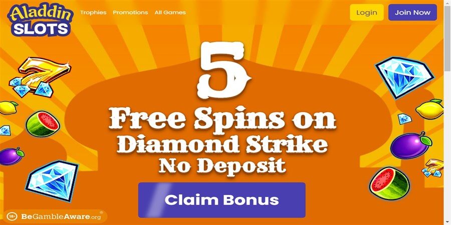 Aladdin Slots Casino Free Spins