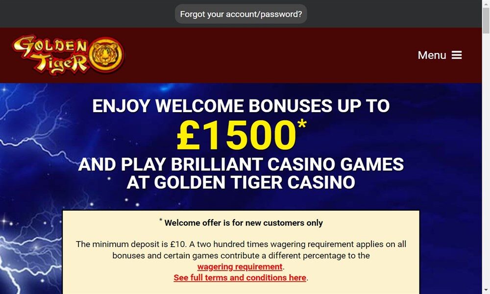 Golden Tiger Casino Review