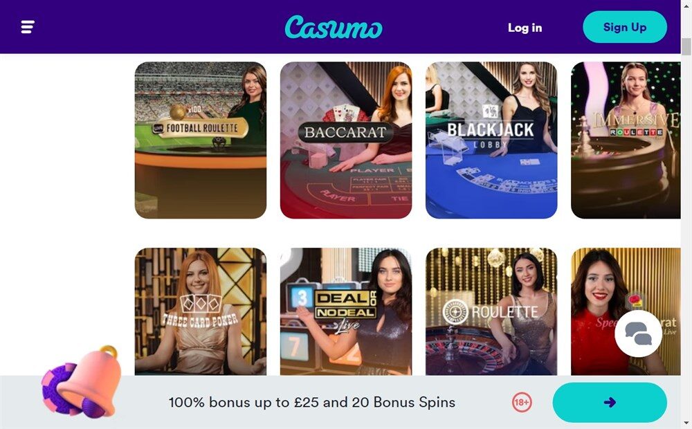 Casumo Live Casino