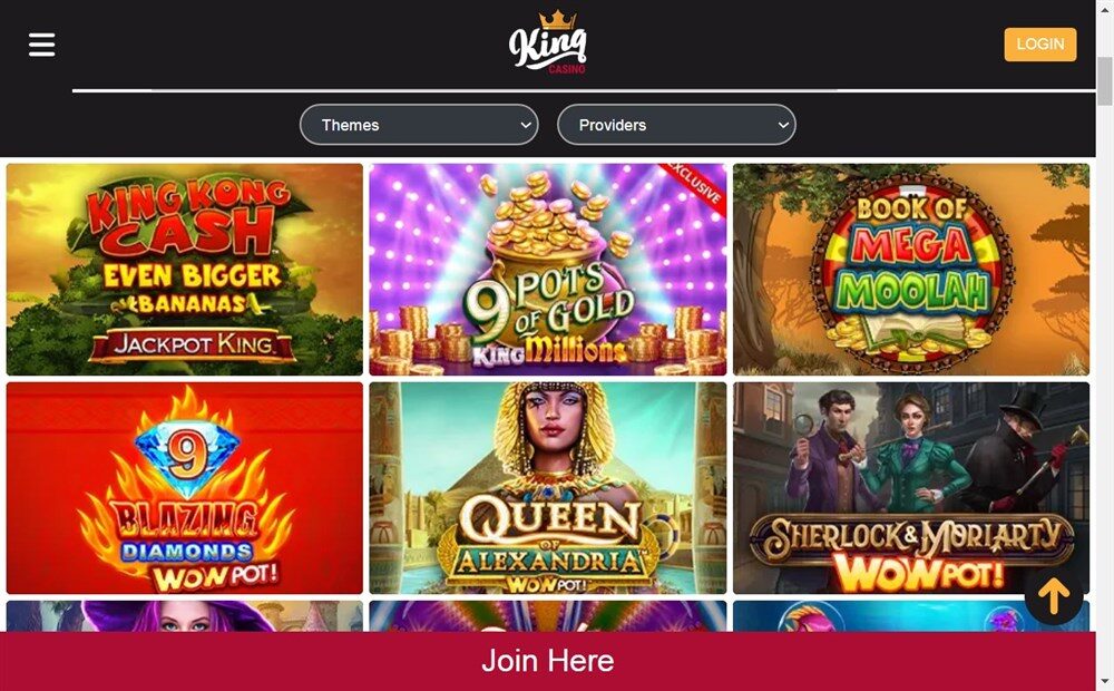 King Casino Games