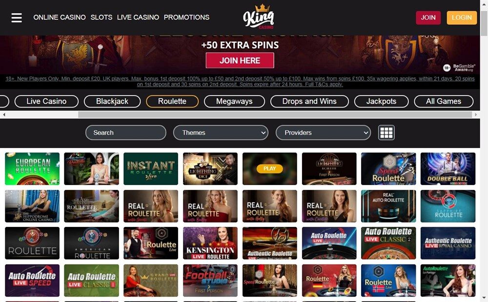 King Casino Live Roulette