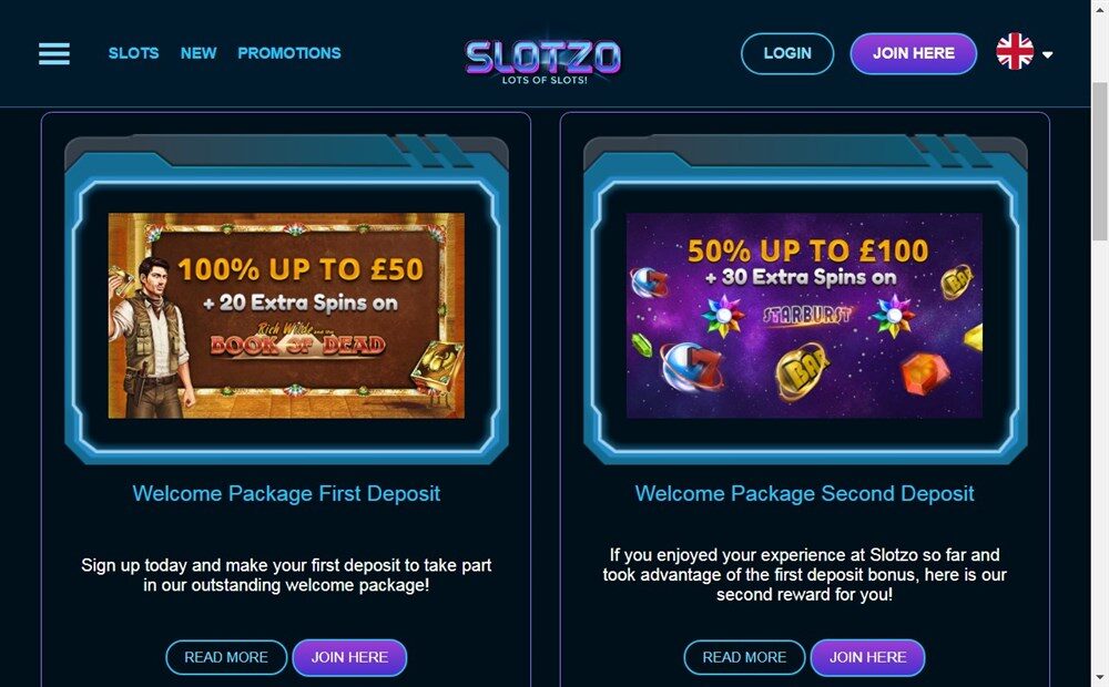 Slotzo Casino Bonus