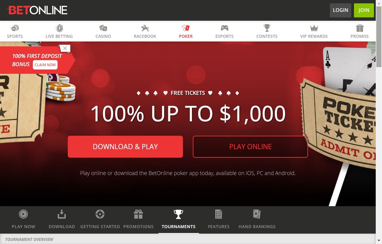 betonline.ag is committed to offering to players the best in online poker competition