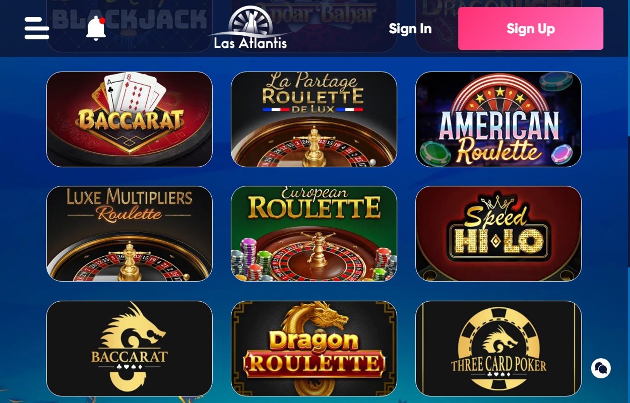 Las Atlantis – Safe And Secure Online Roulette Casino