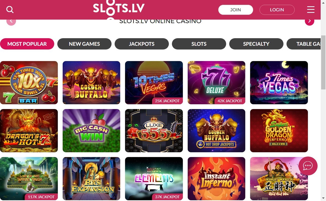 Slots.Lv - 30 Free Spins on Golden Buffalo