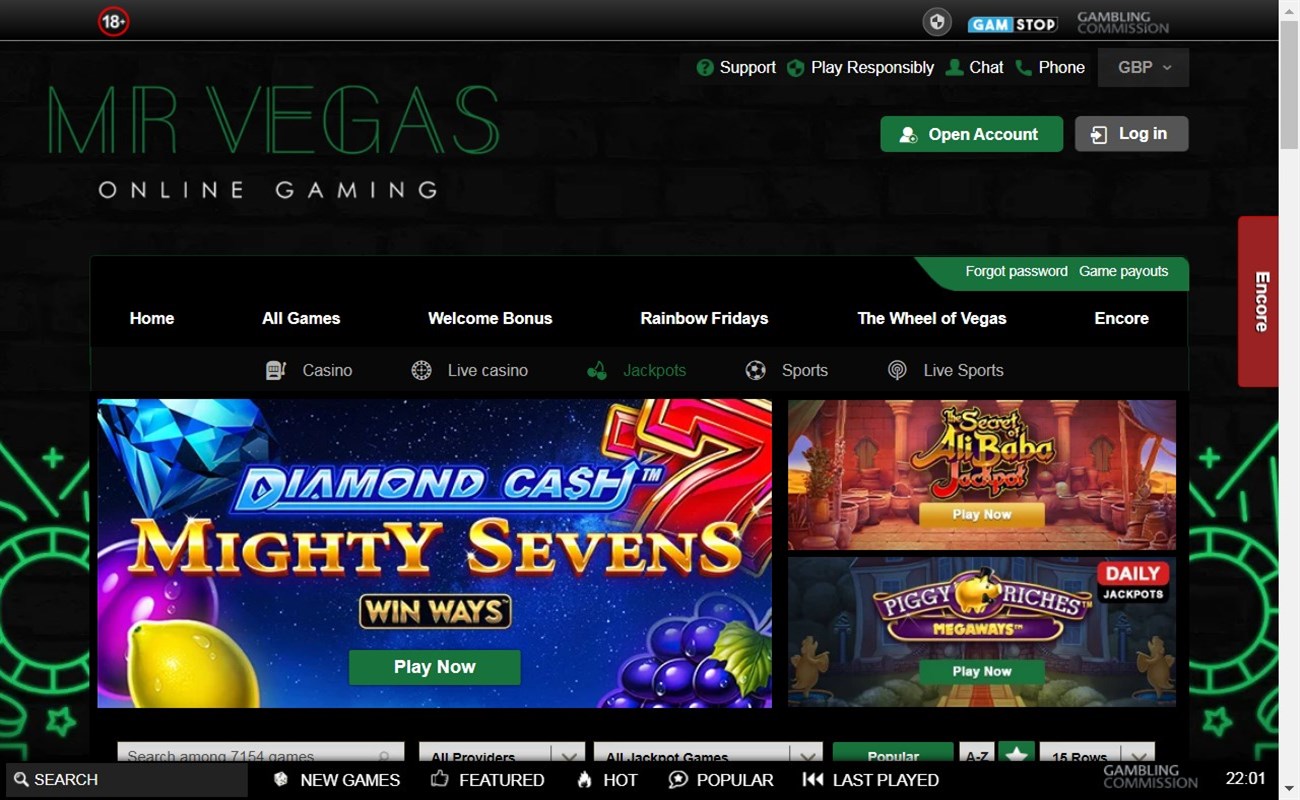 2 - Mr Vegas Casino - 100% up to £ 200 sign-up bonus